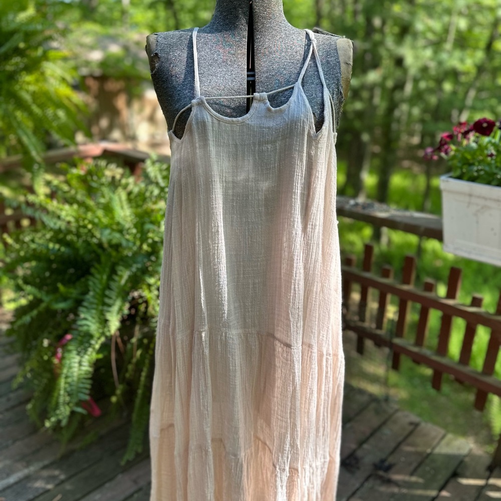 Free People Cream Maxi Dress